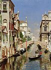 Rubens Santoro A Venetian Canal with the Scuola Grande di San Marco and Campo San Giovanni e Paolo, Venice painting